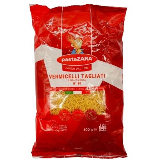 باستا زارا شعيرية رقم 80,  500 غم