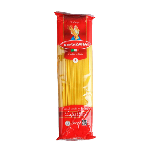 باستا زارا مكرونة سباغيتي كابيليني رقم 1 ، 500 جم