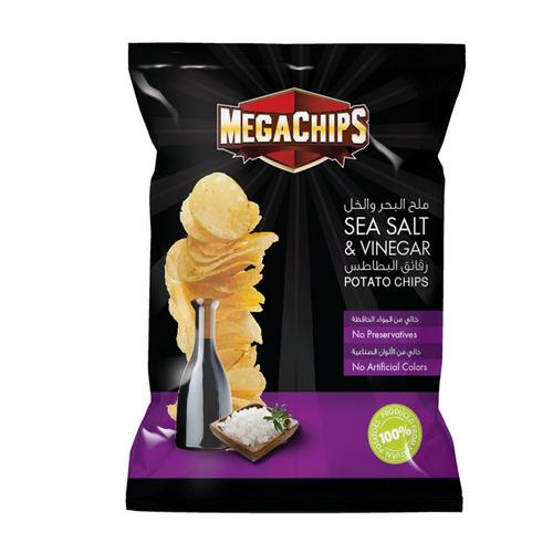 ميجا شيبس ملح وخل 75 غم