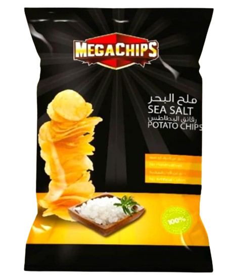 ميجا شيبس ملح البحر 75 جم