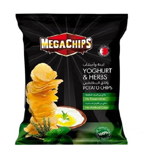 ميجا شيبس بالزبادي والأعشاب 14 جم