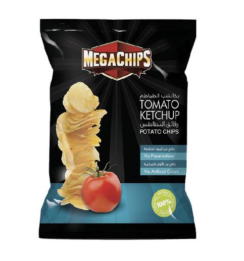 ميجا شيبس رقائق البطاطس بالكاتشب 14 غم