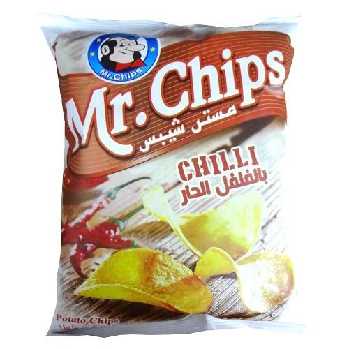مستر شيبس رقائق البطاطس بالفلفل الحار 75 جم