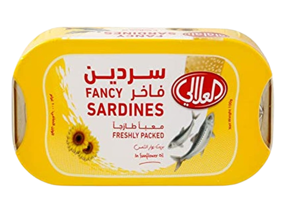 العلالي  سردين بالزيت النباتي 70غم