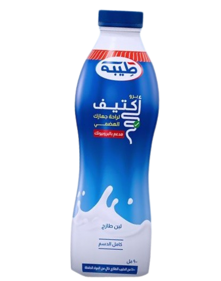 طيبة اكتيف لبن شراب كامل الدسم 900 مل