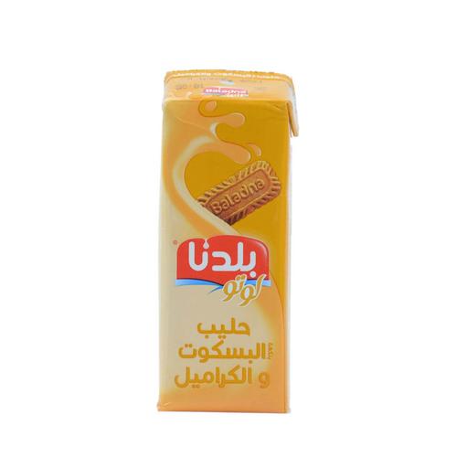 بلدنا حليب بسكويت كراميل 250 مل