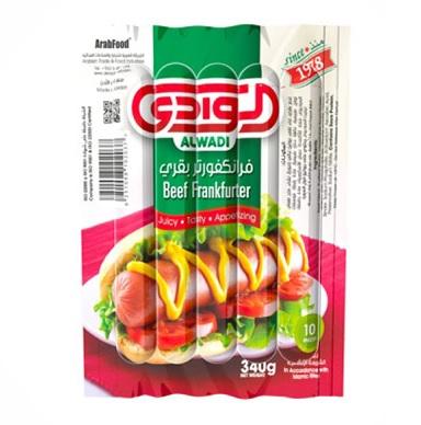 الوادي نقانق بقري 340 جم 10 قطع