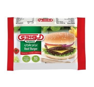 الوادي برجر بقري 10 قطع 450 غم