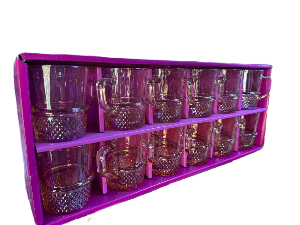 CRV 118 الصافي طقم شاي الباشا عسلي 12 قطعة