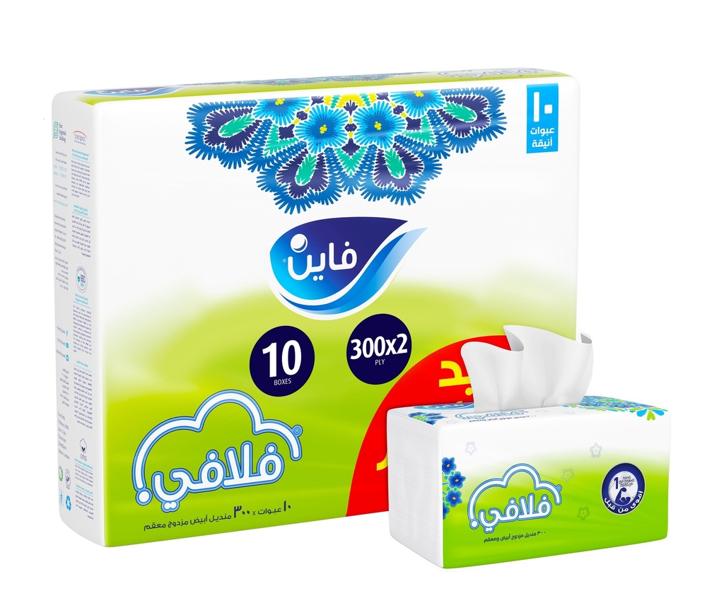 فاين فلافي 300 منديل * 10 عبوات