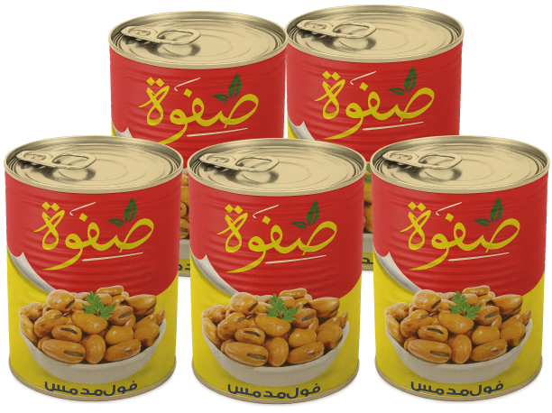 صفوة فول مدمس 380 غم 5 علب