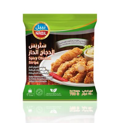 نبيل كرسبي الدجاج ستربس الحار 750 غم