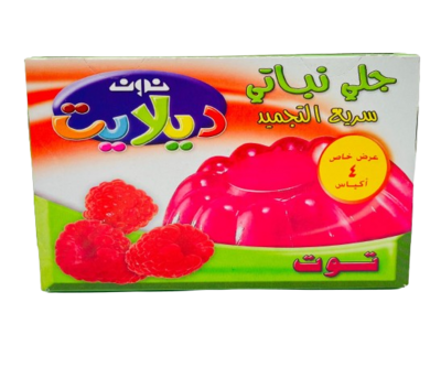 نون ديلايت جيلي توت العليق 85 جرام 4 أكياس
