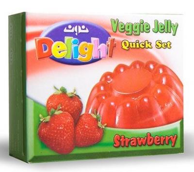 نون ديلايت جلو نباتي فراولة 85 غم