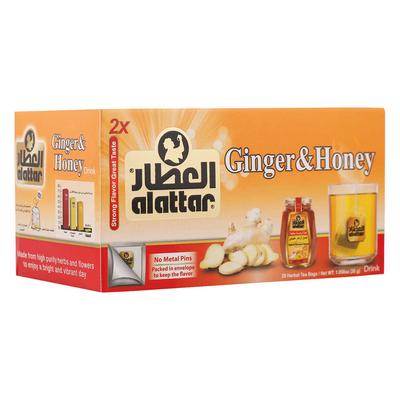 العطار مشروب عشبي للجنزبيل والعسل 20 كيس