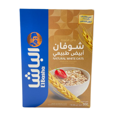 الباشا شوفان ابيض طبيعي 300 غم