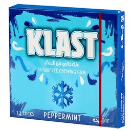 كلاست علك بنكهة نعناع حار خالي من السكر 12 شريحة