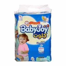 بيبي جوي كلوت (5) 12-15  36 حفاضة