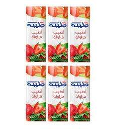 طيبة عصير فراولة 235 مل 6 علب